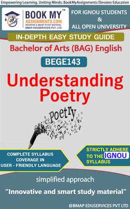 IGNOU BEGE143 Understanding Poetry Study Guide (In Depth Guide) for Ignou Student