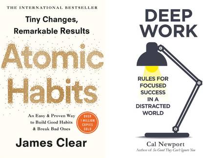Atomic Habits + Deep Work (2 Book Combo)