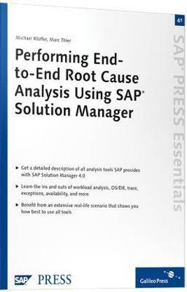 Performing End-to-End Root Cause Analysis Using SAP Solution Manager