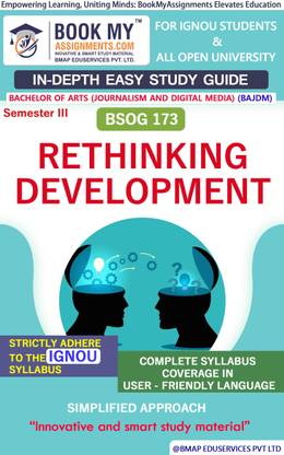 IGNOU BSOG 173 Rethinking Development Study Material (In Depth Guide) For Ignou Student