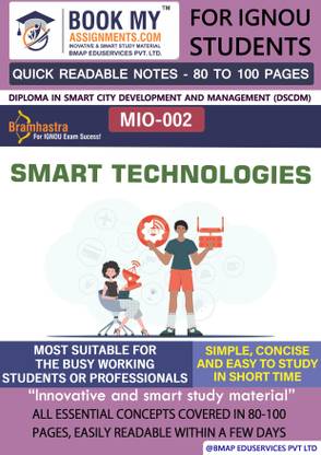 IGNOU MIO 002 Smart Technologies (Hardware and Software) Quick Readable Notes Book For Ignou Student