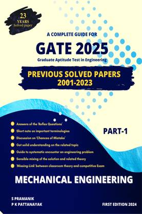 GATE 2025 MECHANICAL ENGINEERING PART 1  - GATE 2025 MECHANICAL