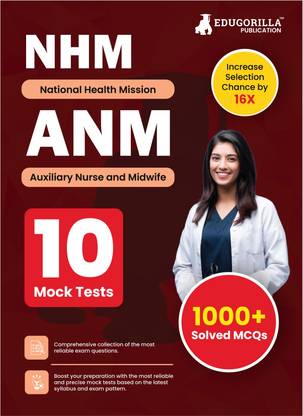 NHM ANM Book  - 2024 : Auxiliary Nurse and Midwife (English Edition) - 10 Full Length Mock Tests (1000 Solved Questions) with Free Access to Online Tests