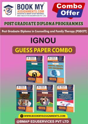 IGNOU MCFT1 MCFT2 MCFT3 MCFT4 MCFT5 Study Guide (Guess Paper) for Ignou Student Post Graduate Diploma in Counselling and Family Therapy (PGDCFT)