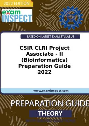CSIR CLRI Project Associate - II (Bioinformatics) Preparation Guide 2022