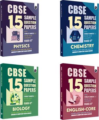 PW CBSE 15 Sample Question Papers Class 12 Physics, Chemistry, Biology, English for 2024 Exam (Mock Test Paper) Adhering to Competency - Based Learning | Embedded Videos and Cheet Sheet for Revision | PYQ 2023 Solved Paper