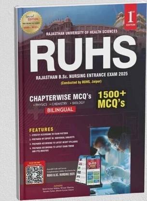 RUHS B.Sc. Nursing Entrance Exam 2025 – Chapterwise MCQs Guide