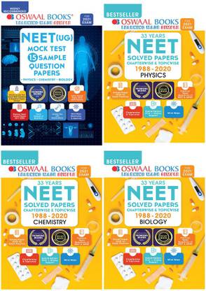 Oswaal NEET Question Bank Chapterwise & Topicwise Class 12 (Set of 4 Books) Physics, Chemistry, Biology Book + Free NEET(UG) Mock Test Paper (For 2021 Exam)
