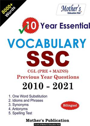 10 year essential vocabulary ssc cgl (pre+mains)