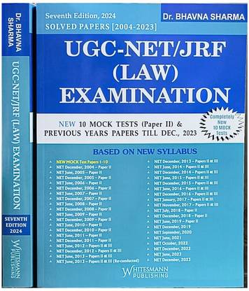 UGC-NET/JRF Law Examination 7th Edition 2024, based on New Syllabus with solved paper from 2004-2023