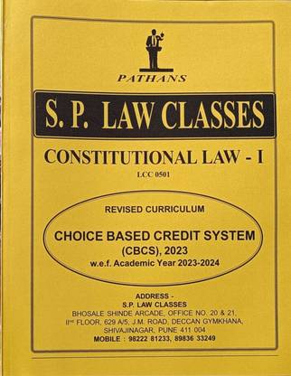 Constitutional Law- I (LCC0501) - Pathans S.P.Law Books