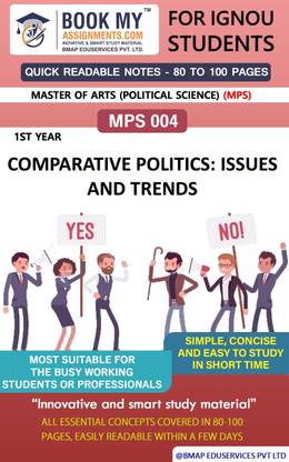 IGNOU MPS 4 Comparative Politics: Issues and Trends Quick Readable Notes | Important Topic-wise Conceptual Notes | Master of Arts (Political Science) (MPS)