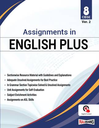 Assignment in English Plus Version 2 Class 8 CBSE (2023-24)