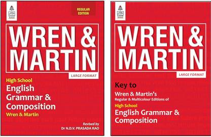 High School Wren and Martin English Grammar and Composition (Regular Edition) + Key to Wren and Martin English Grammar & Composition - COMBO - 2024 - 2025