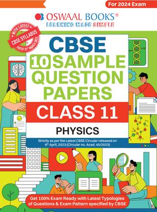 Oswaal CBSE Sample Question Papers Class 11 Physics Book (For 2024 Exams ) | 2023-24