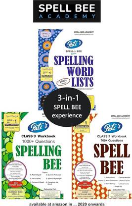 3-IN-1 Spell Bee exams - STUDY SET - Class 3 ... includes 3 books each for a different SPELL BEE exam ... an independent SPELL INDIA initiative