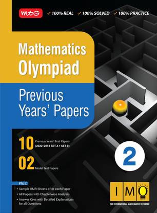 MTG Mathematics (IMO) Olympiad Previous Years Papers with Mock Test Papers Class 2 - Sample OMR Sheet with Chapterwise Analysis | SOF Olympiad Books For 2023-24 Exam