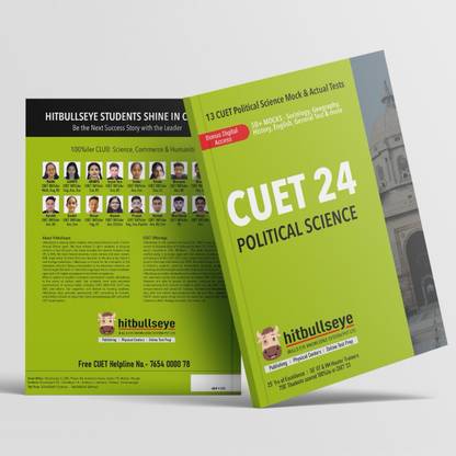 CUET (UG) Political Science Exam Book, 13 Mocks, Access to Digital Content