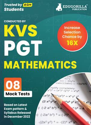 KVS PGT Mathematics Exam Prep Book  - 2024 (Subject Specific) : Post Graduate Teacher (English Edition) - 8 Mock Tests (Solved) with Free Access to Online Tests