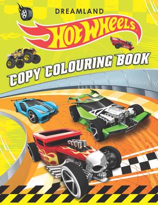 Hot Wheels Copy Colouring Book  - Creative Colouring Book for Kids Age 4+ | Fun Car Designs to Colour, Boosts Creativity, Focus & Motor Skills