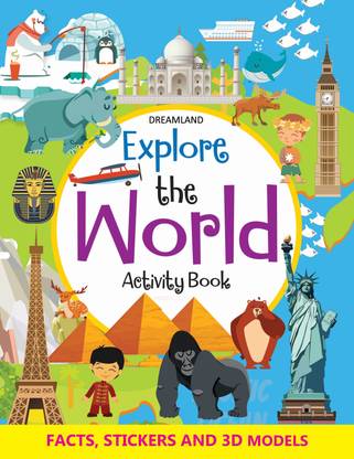 Explore the World Activity Book with Stickers and 3D Models  - Fun Activity Book For Kid | Sticker Book