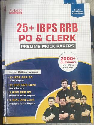 25+ IBPS RRB PO & Clerk Prelims Mock Papers 2024 With 2000+ Questions With Solutions (English Printed Edition) By Adda247 (Paperback, Adda247 Publications)
