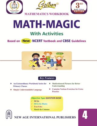 Golden Mathematics Workbook Math-Magic with Activities (Based on NCERT Textbook) for Class - 4