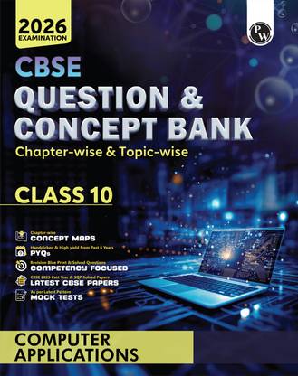 PW CBSE Question & Concept Bank (QCB) Class 10 Computer Application For 2026 Exams