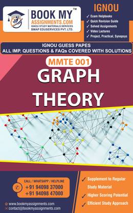 IGNOU MMTE 001 Graph Theory | Guess Paper| Important Question Answer | Master of Science (Mathematics with Application in Computer Science) (MSCMACS)