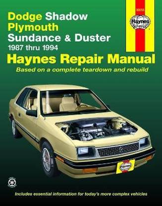 Dodge Shadow, Plymouth Sundance & Duster (1987-1994) Haynes Repair Manual (USA)