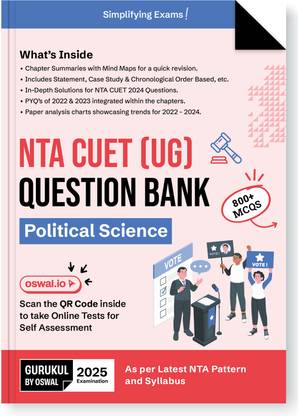 Nta Cuet (Ug) Question Bank for 2025 Exam : Political Science (Edition
