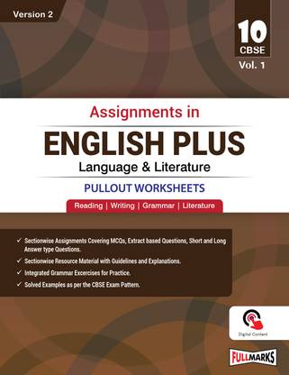 Assignment in English Plus Language & Literature [Pullout Worksheets] Version 2 Class 10 Vol I