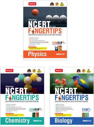 MTG Objective NCERT at your FINGERTIPS Physics, Chemistry & Biology For 2025-2026 Exam (Set of 3) - NCERT NEET Trend Indicator, HOTS MCQs, Rank Predictor & Notes with HD Pages | NEET Books (Based on NCERT Latest Pattern)