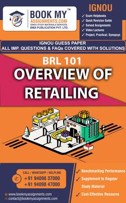 IGNOU BRL 101 Overview of Retailing | Guess Paper | Important Question Answer | BBARIL