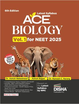 New Syllabus Ace Biology for Neet 2025 - 6th Edition - Based on the New Syllabus by Nmc - 100% Useful for Cuet & Class 12