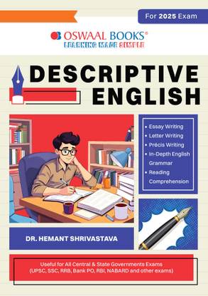 Oswaal Descriptive English Useful for Upsc, Ssc, Rrb, Po, Nabard, and