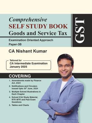 Comprehensive Self Study Book Goods and Service Tax for CA Intermediate September 2024