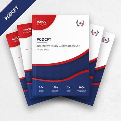 IGNOU Insight: Set of 5 Interactive Study Guides for PGDCFT