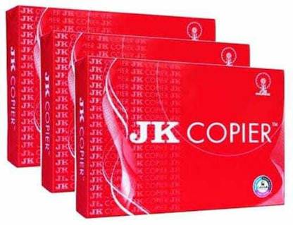 JK COPIER A4 SIGE[21.0 x 29.7 CM] 75 GSM PAGES USE FOR IMPORTANT NOTES AND PHOTOCOPY. WHITE AND THIN PAPERS.