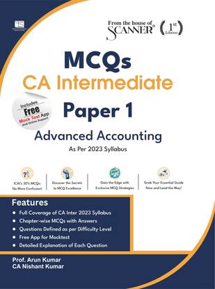 Advanced Accounting (Paper 1 | CA Intermediate | Gr. I) Scanner | 2023 Syllabus | MCQ Bank