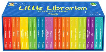 My First Learning Library 24 board book set- First Learning Library of 24 Board Books to Develop Basic Concepts for Little Scholars. Well-Researched Pictures Ensure Faster Development of a Child's Vocabulary