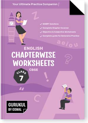 Gurukul By Oswal English Chapterwise Worksheets for CBSE Class 7 Exam 2026  - NCERT Solutions, Objective & Subjective Questions, Latest Syllabus Covered