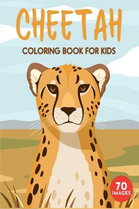 Cheetah Coloring Book for Kids