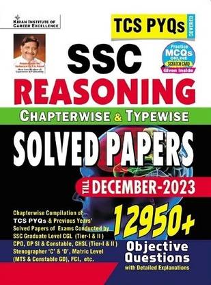 Ssc TCS Pyqs Reasoning Chapterwise & Typewise Solved Papers 12950+ Till - December 2023  - Reasoning Tcs Question with Briefly Answer