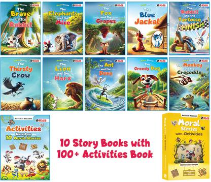 Moral Story Books & 100+ Activities Based on Moral Stories For Kids (11 Books)