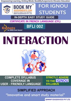 IGNOU BFLI 2 Interaction Study Guide (In Depth Guide) for Ignou Student