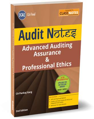 Taxmann's CLASS NOTES for Advanced Auditing Assurance & Professional Ethics | Audit Notes (Paper 3 | Audit) – Summarised Notes, Point-wise Content, etc. | CA Final | May 2024 Exam Onwards