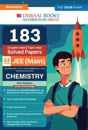 Oswaal 183 Chapter-Wise & Topic-Wise Solved Papers Jee (Main) | Online