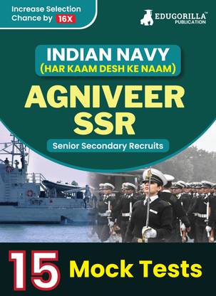 Indian Navy Agniveer SSR (Navy Sailor Entry) Exam Preparation Book  - 15 Full Length Mock Tests (1500 Solved Questions) with Free Access to Online Tests