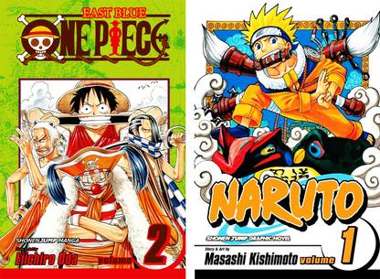 Naruto, Volume 1 + One piece, Volume 2 combo (paperback)
